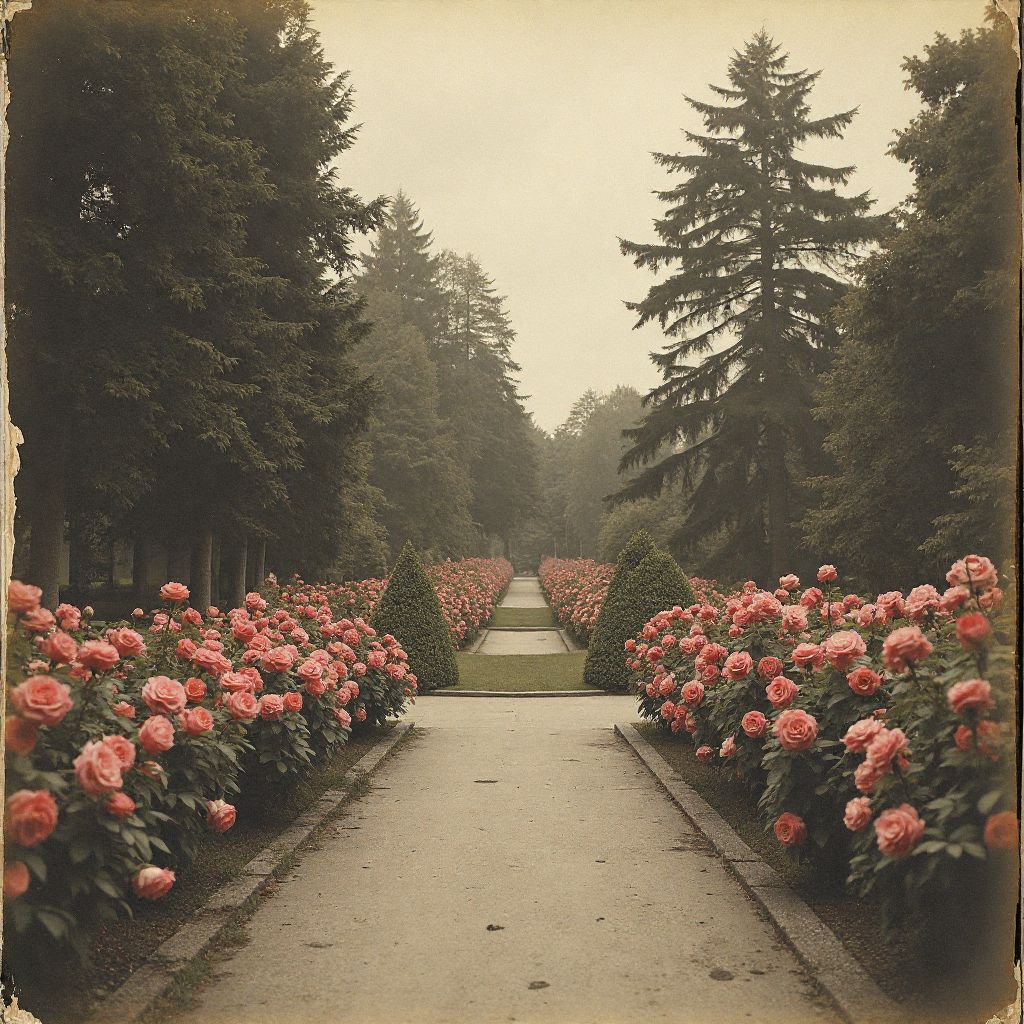 Historisches Foto des Parks