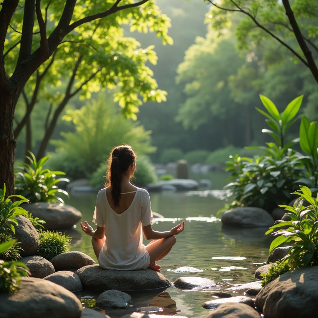 Meditation im Garten