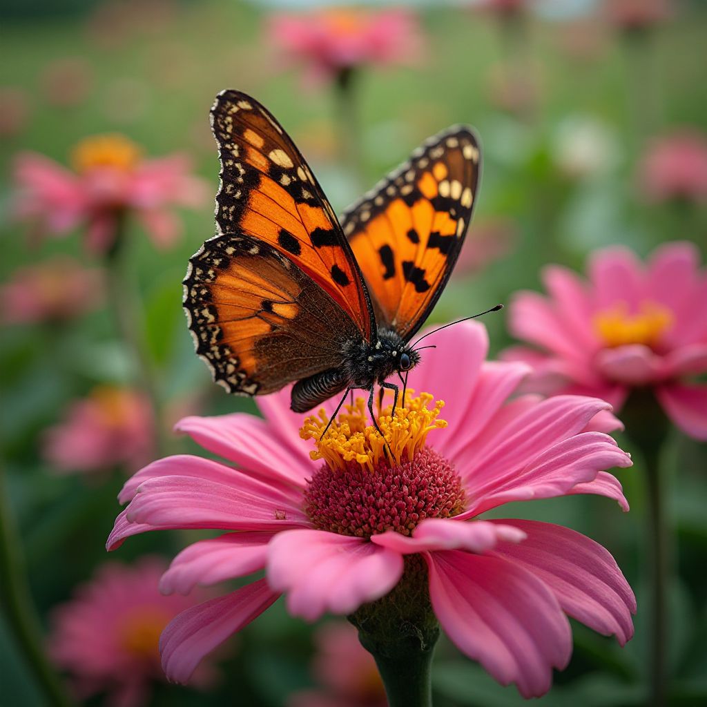 Schmetterling auf Blüte